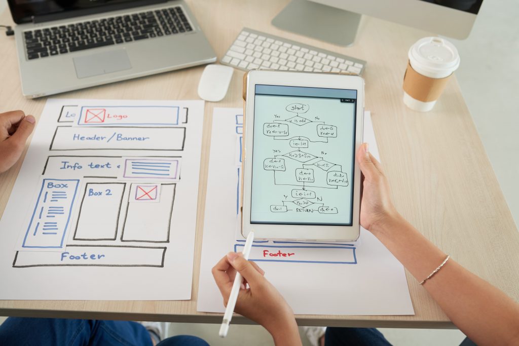 website wireframing